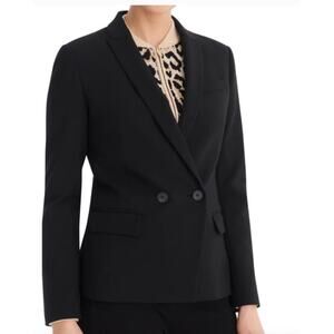 J. Crew Dover Double Breasted Black Blazer. Size 14.